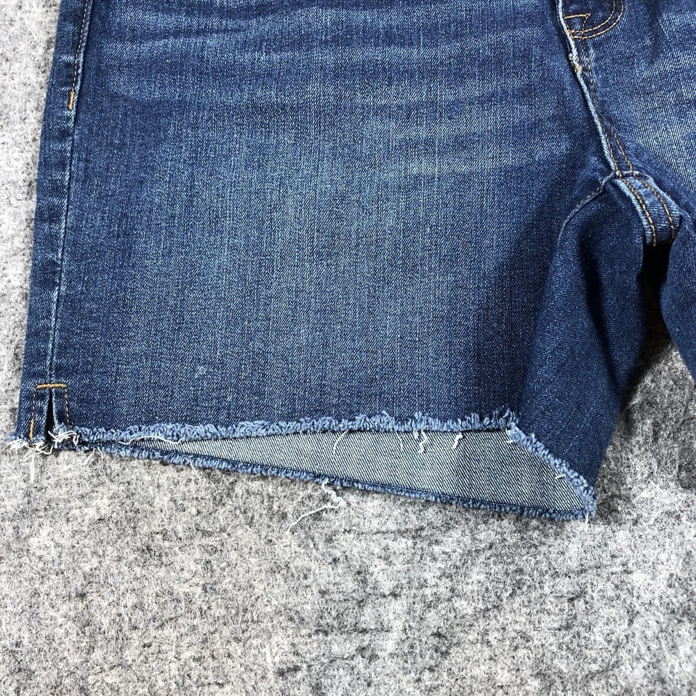 Seven7 Women's 12 Blue Denim Cutoff Shorts Raw Hem Distressed Weekend - Picture 2 of 16